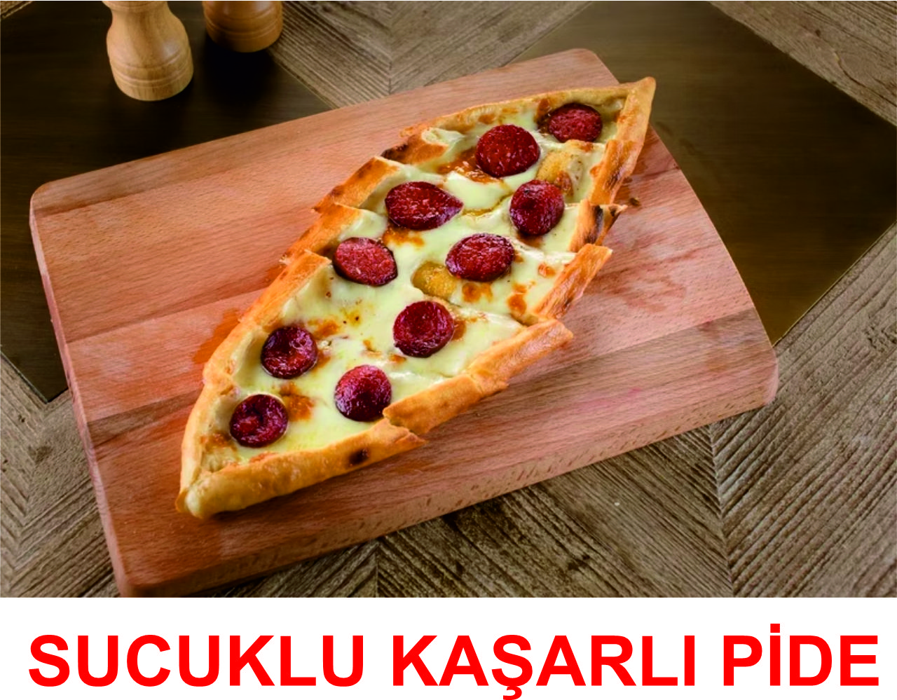 Sucuklu Kaşarlı Pide